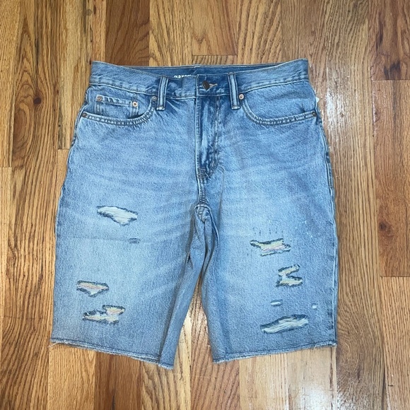 NEW OLD NAVY Men's Loose Rainbow Cut-Off Jean Shorts Pride 10" inseam sz 31 - Picture 14 of 17